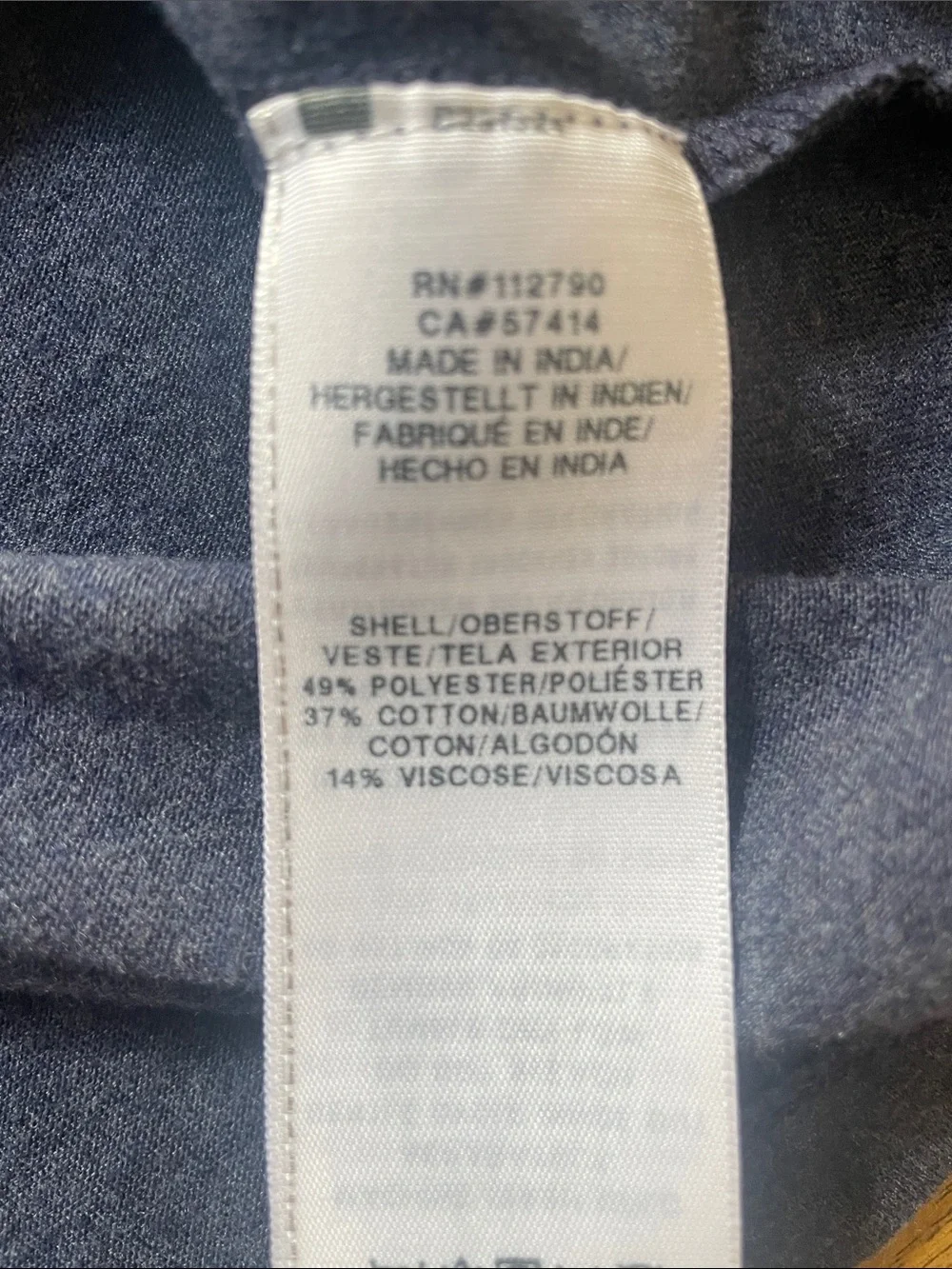 True Religion Navy and Black Short-Sleeve Logo Tee